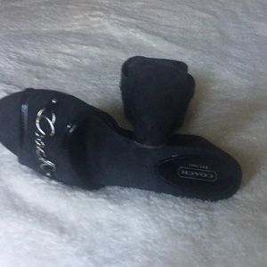 COACH WEDGED SLIPPERS